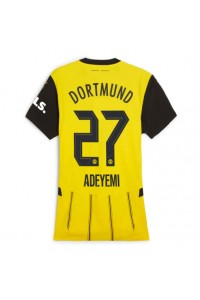 Borussia Dortmund Karim Adeyemi #27 Jalkapallovaatteet Naisten Kotipaita 2024-25 Lyhythihainen